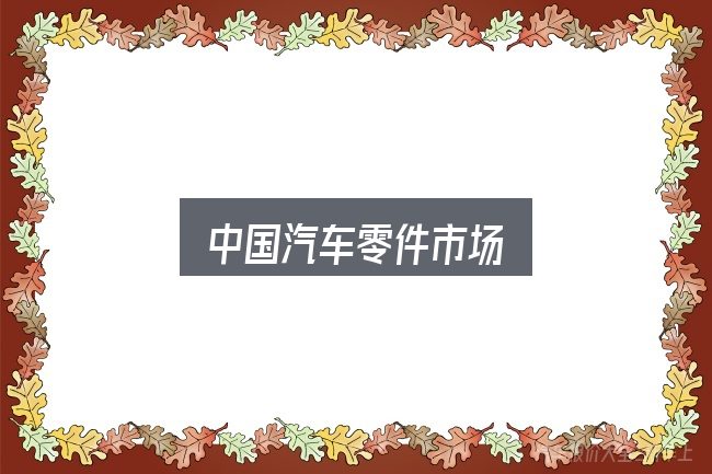 中国汽车零件市场怎么看？实用清单与判断依据