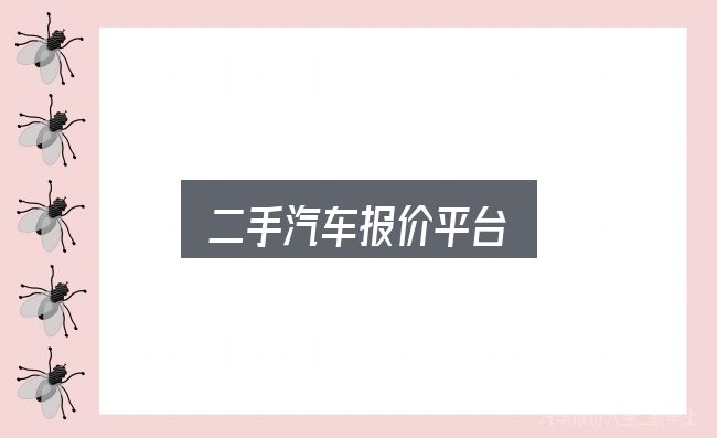 二手汽车报价平台怎么选？重点、难点与建议