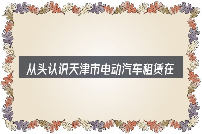 从头认识天津市电动汽车租赁在哪里