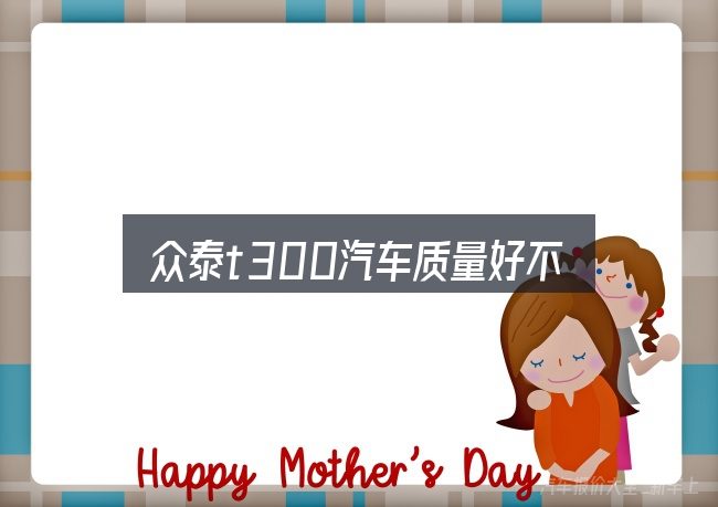 众泰t300汽车质量好不好是什么？关键环节逐一拆解