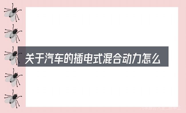 关于汽车的插电式混合动力怎么加油,大家最常问的几个问题