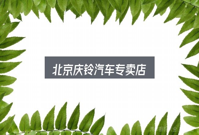 一文讲清北京庆铃汽车专卖店：把标准对齐就好办了