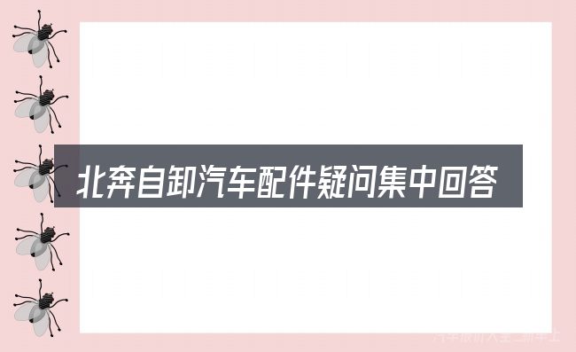 北奔自卸汽车配件疑问集中回答