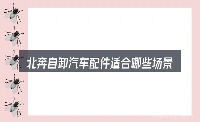 北奔自卸汽车配件适合哪些场景