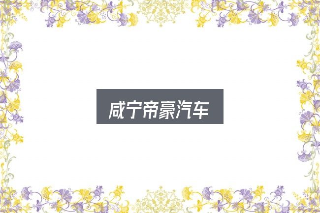 咸宁帝豪汽车全面解析：从场景出发的理解