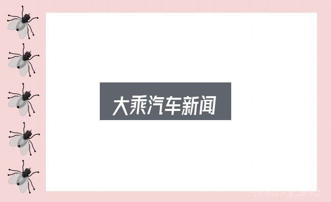大乘汽车新闻怎么看？一份写给新手的说明