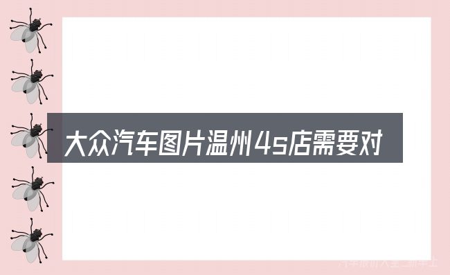 大众汽车图片温州4s店需要对齐的几件事