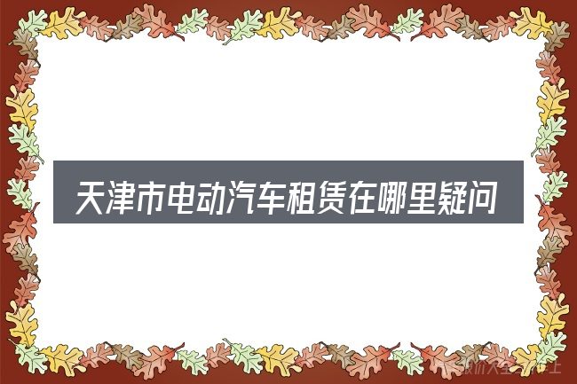 天津市电动汽车租赁在哪里疑问集中回答