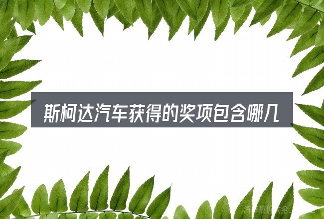 斯柯达汽车获得的奖项包含哪几层意思