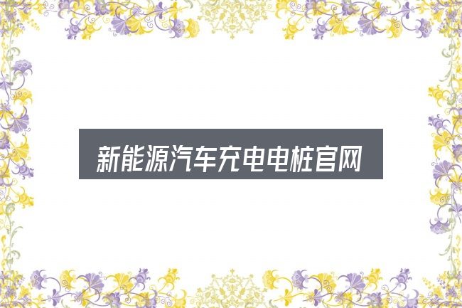 新能源汽车充电电桩官网实用指南：基础认知与操作要点