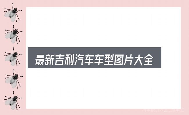 关于最新吉利汽车车型图片大全2015款图片大全，别被表面信息误导