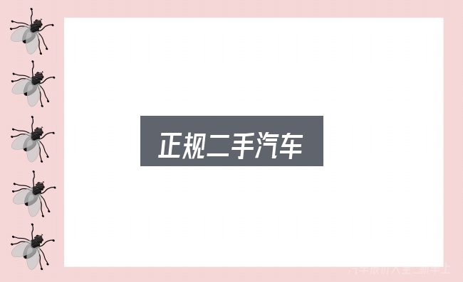 正规二手汽车入门笔记：一份务实的参考