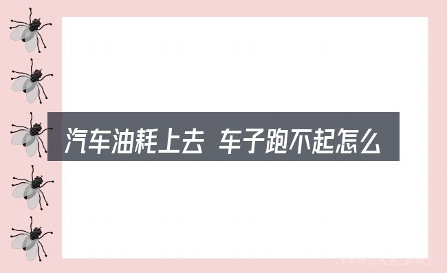 汽车油耗上去 车子跑不起怎么选才不容易出错