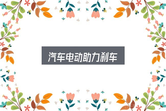汽车电动助力刹车怎么选？重点、难点与建议