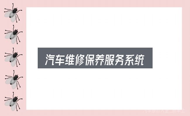 汽车维修保养服务系统怎么选？从选车到用车的实际经验
