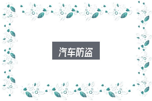 汽车防盗入门笔记：重点、难点与建议