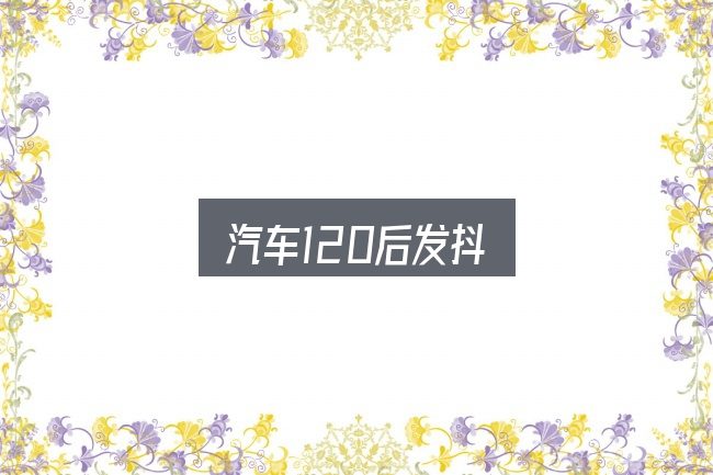 汽车120后发抖怎么看？避开这几种常见偏差