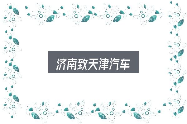 济南致天津汽车全面解析：关键问题集中回答