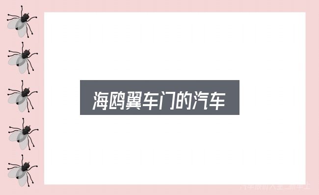 海鸥翼车门的汽车是什么？实用清单与判断依据