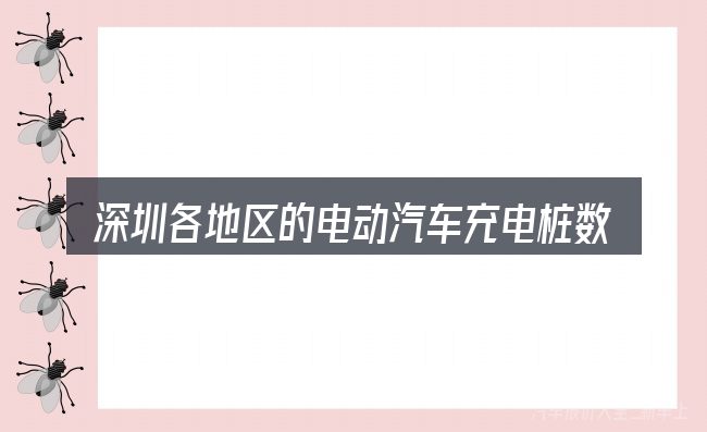 深圳各地区的电动汽车充电桩数包含哪几层意思