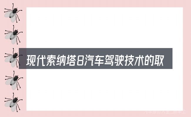 现代索纳塔8汽车驾驶技术的取舍逻辑