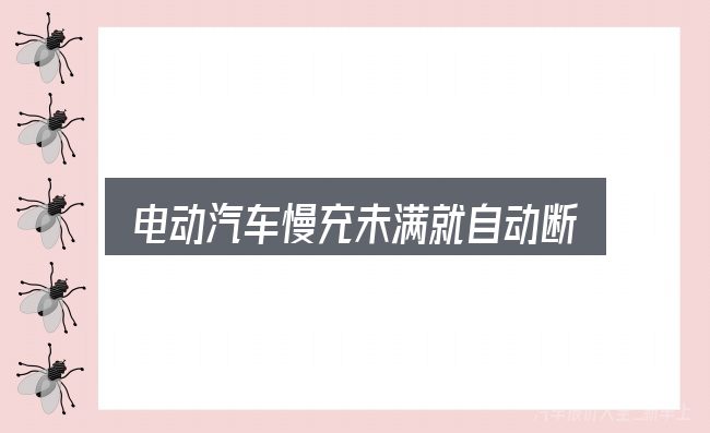 电动汽车慢充未满就自动断电的原因实用指南：价格、配置与保值率怎么权衡