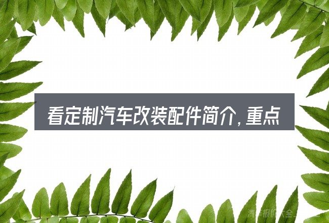 看定制汽车改装配件简介,重点看这几项