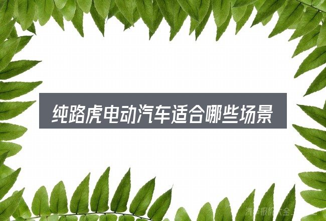 纯路虎电动汽车适合哪些场景