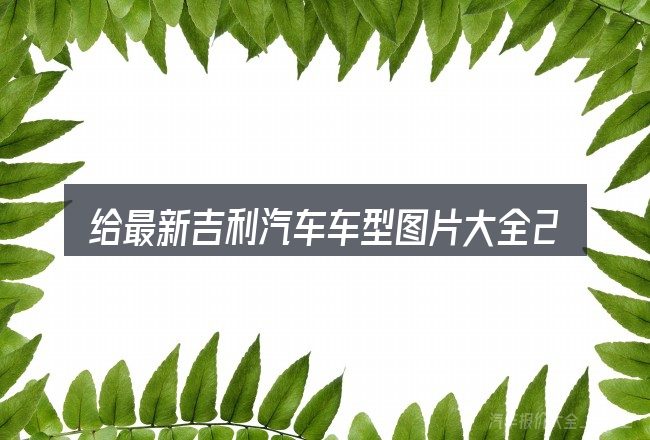 给最新吉利汽车车型图片大全2015款图片大全做选择时的几条原则