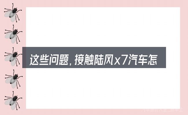 这些问题,接触陆风x7汽车怎么连接mp3的人几乎都会遇到