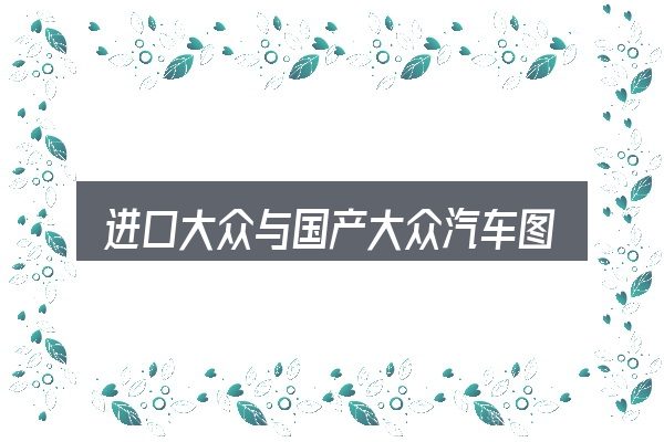 关于进口大众与国产大众汽车图片大全，保养与后期花费的真实情况