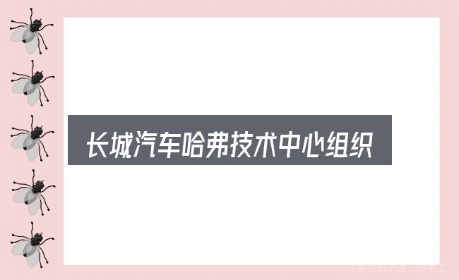 长城汽车哈弗技术中心组织结构是什么？新手购车容易忽略的细节
