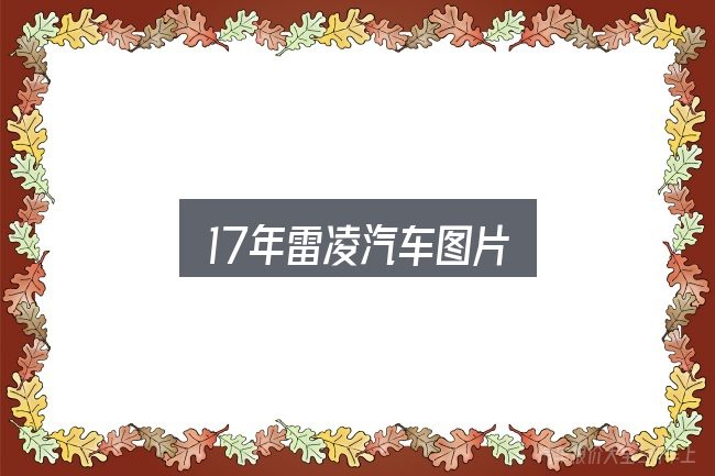 17年雷凌汽车图片怎么看？避开这几种常见偏差