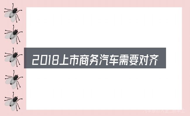 2018上市商务汽车需要对齐的几件事